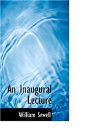 An Inaugural Lecture