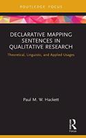 Declarative Mapping Sentences in Qualitative Research