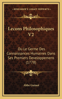 Lecons Philosophiques V2