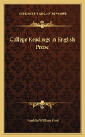 College Readings in English Prose