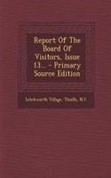 Report of the Board of Visitors, Issue 13...