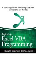 Beginning Excel VBA Programming: A concise guide to developing Excel VBA Applications and Macros