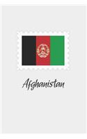 Afghanistan flag minimalist notebook [6x9][lined][110pages]