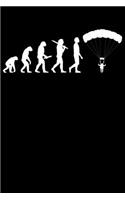 Skydiver Notebook: Skydiving Evolution 6 x 9 (A5) Graph Paper Squared Journal Gift For Skydivers & Parachutists (108 Pages)
