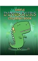 Simple Dinosaurs Coloring Book