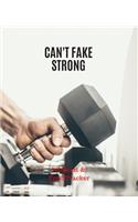 Can't Fake Strong, Workout & Food Tracker