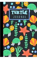 Turtle Journal: Cute Compact Underwater Themed Gift For Turtle Lovers! - Small Lined Journal/ Notebook (6" x 9")