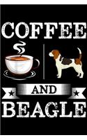 Cofee And Beagle: Beagle Cofee And Beagle Cute Dog Gift Journal/Notebook Blank Lined Ruled 6x9 100 Pages