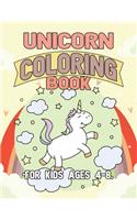 Unicorn Coloring Book for Kids Ages 4-8
