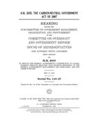 H.R. 2635, the Carbon-Neutral Government Act of 2007