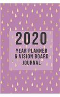 2020 Year Planner and Vision Board Journal