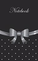 Woman's Ribboned Elegant Notebook Color - Silver
