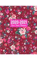 2020-2021 Two Year Planner: Simple Jan 1, 2020 to Dec 31, 2021 - Weekly & Monthly Planner Calendar and Schedule Organizer - Art Cover 00023189