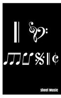 I Love Music in Musical Notes and Notations