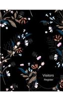 Visitors Register: Visitor Log Book & Register, Login Notebook, Record Guest Sign-In, Register Book. Includes Sections For Date, Visitor, Name, Address, Phone, & Email