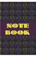 Notebook: Sugar Skull - Day of the Dead - Composition Book . Cornell Notes - Purple Rainbow Sugar Skull Tiled