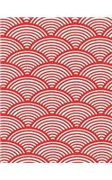 Japanese Notebook large Size 8.5 x 11 Ruled 150 Pages