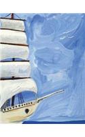 Ship Notebook Large Size 8.5 x 11 Ruled 150 Pages