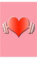 Heart Weights: Great Journal with Heart on Weights