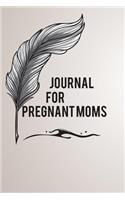 Journal For Pregnant Moms: 120 Page Blank Line Journal & Diary Gift
