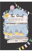 Internet Password Log Book: White Journal and Logbook to Defend Usernames and Passwords