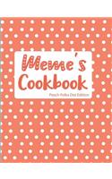 Meme's Cookbook Peach Polka Dot Edition