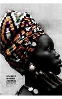 Scarfed Woman Journal, Compendium Journal 200 Page Blank Lined African American Journal 6x9 Journal