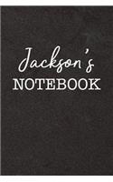 Jackson's Notebook: Personalized Scrapbook for Men