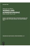 Der Briefwechsel Zwischen Sigmund Von Birken Und Catharina Regina Von Greiffenberg