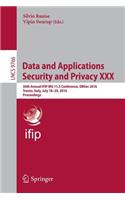 Data and Applications Security and Privacy XXX