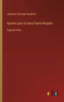 Apuntes para la fauna Puerto-Riqueña