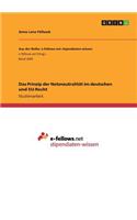 Das Prinzip der Netzneutralität im deutschen und EU-Recht: (German)