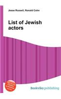 List of Jewish Actors