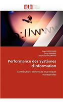 Performance Des Systèmes d'Information