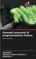 Elementi essenziali di programmazione Python