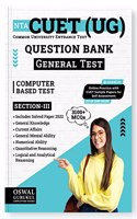 Oswal - Gurukul NTA CUET (UG) General Test Question Bank : 3100+ MCQs on General Knowledge, Current Affairs, Numerical Ability, Mental Ability, Quantitative, Logical & Analytical Qs, Solved Paper 2022