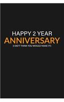 Happy 2 Year Anniversary