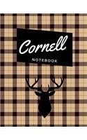 Cornell Notebook: Cornell Note Taking System Notebook Journal Notepad Paper College High-School 8.5 x 11 Large Format Size Lay Flat Easy To Write In Class Record, Red