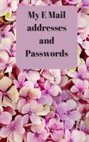 My E Mail addresses and Passwords
