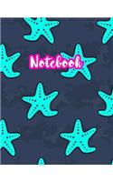 Notebook: Cute Blank Lined Journal Large 8.5 x 11 Matte Cover Design with Ruled White Paper Interior (Perfect for School Notes, Girls and Boys Diary, Kids Wri
