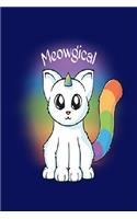 Meowgical: Caticorn Notebook, Diary, Journal size 6x9