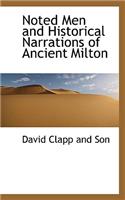 Noted Men and Historical Narrations of Ancient Milton