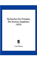 Recherches Sur L'Analyse Des Sections Angulaires (1825)