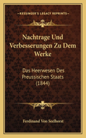 Nachtrage Und Verbesserungen Zu Dem Werke
