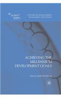 Achieving the Millennium Development Goals