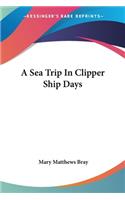 A Sea Trip In Clipper Ship Days