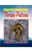 Grown Ups Coloring Book Therapy Patterns Mandalas