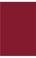 Journal Burnt Ruby Color Simple Plain Ruby