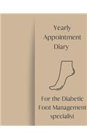 Yearly Appointment Diary For The Diabetic Foot Management specialist.