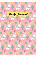 Daily Journal: Blank Lined Llama Daily Journal